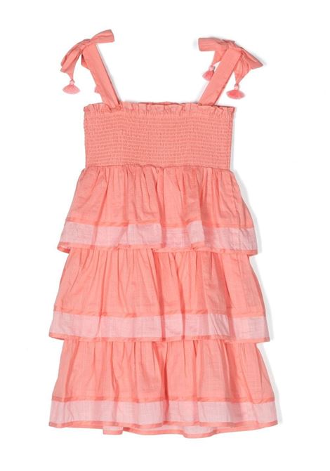 Abito con balze in arancione - bambina ZIMMERMANN kids | 3089DTIGPEH